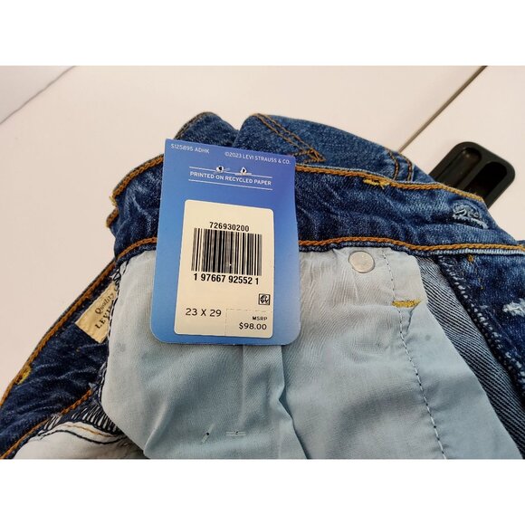 Levis Premium Womens 501 Original Fit Jeans Size 23x29 Medium Wash Denim - Picture 7 of 11